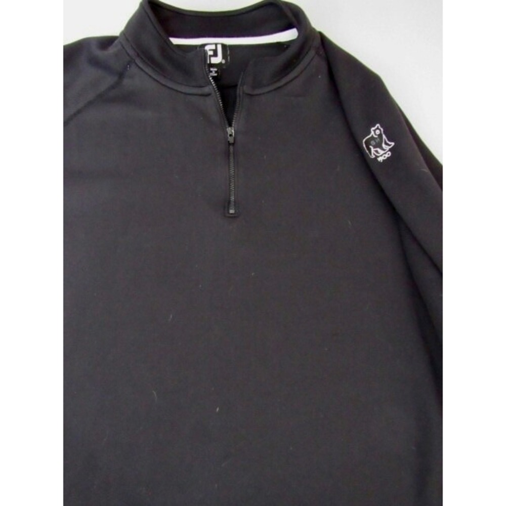 FOOTJOY Stretch Polyester 1/4 Zip Golf Pullover XL Golden Bear Logo Activewear